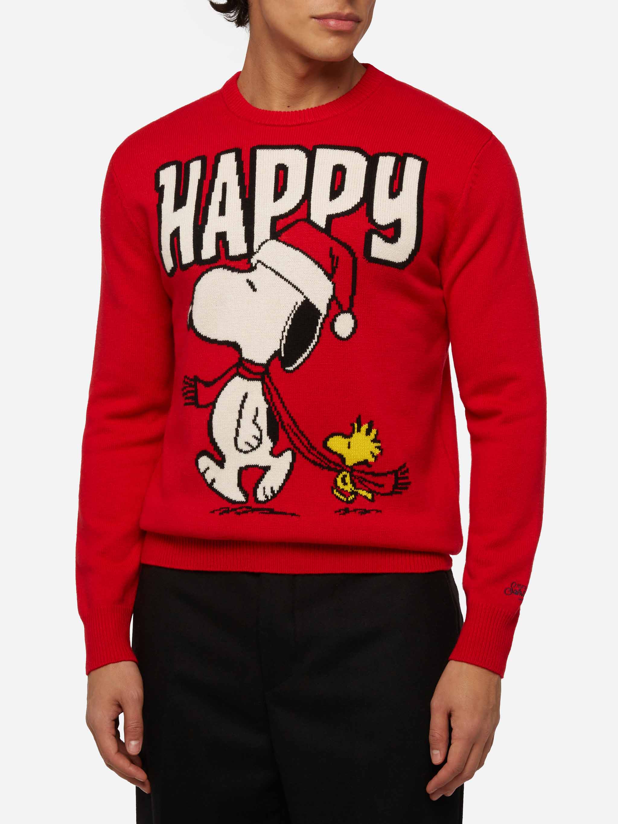 Sweater Heron with Snoopy jacquard | SNOOPY PEANUTS® SPECIAL EDITION ...