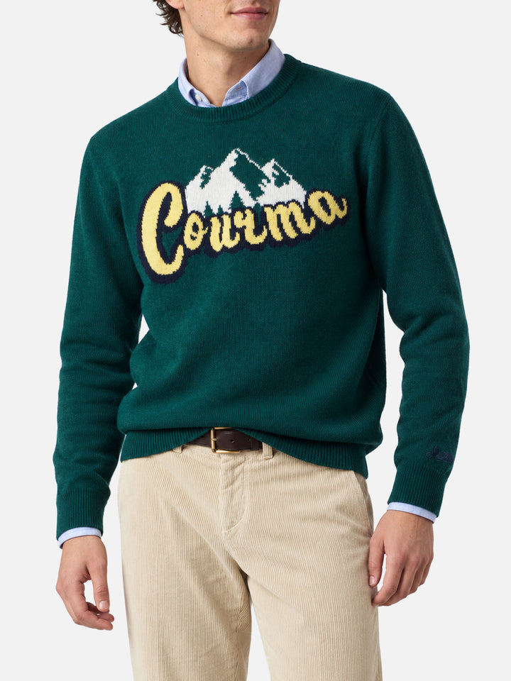 Pull Courma montagnes vert Heron 