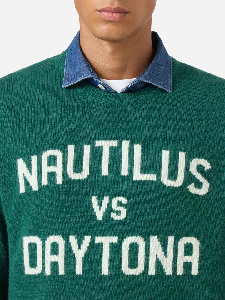 Maglia Heron Nautilus Daytona jacquard verde
