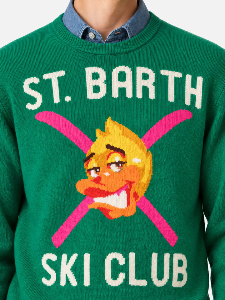 Pull à col rond Heron avec jacquard Crypto Ducky | CRYPTO PUPPETS SPECIAL EDITION 