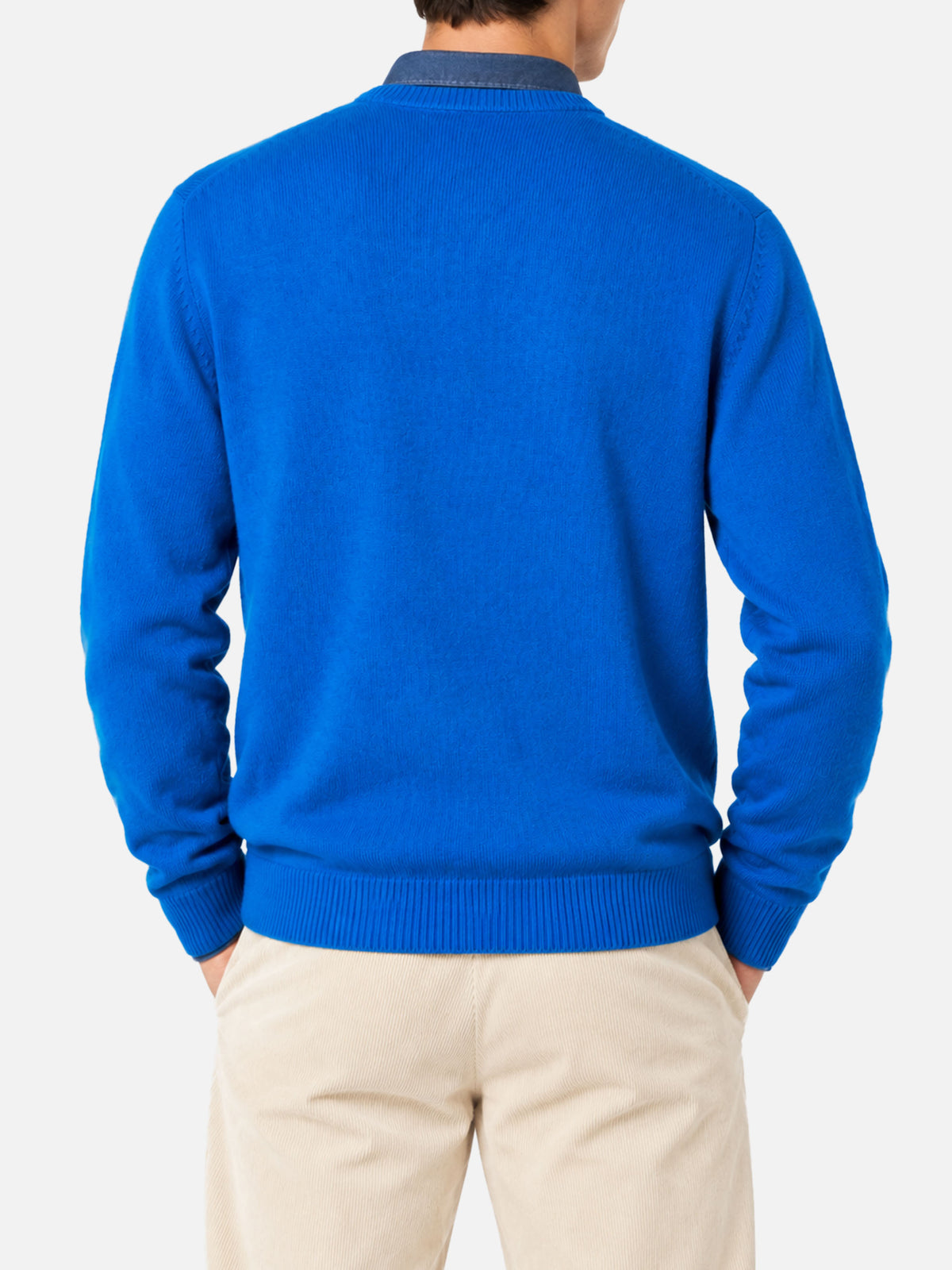 Maglia Heron blu con jacquard Crypto Ducky | Special Edition
