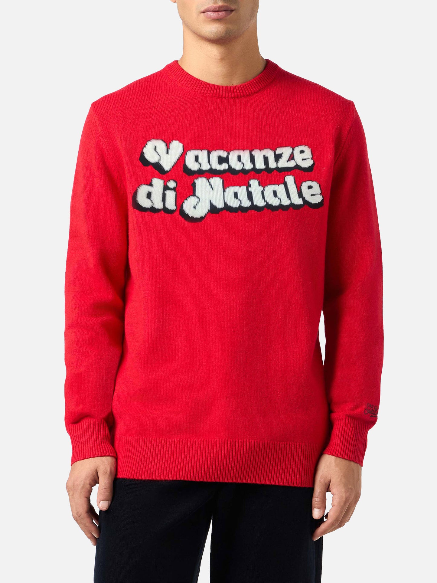 Herrenpullover Heron mit Vacanze di Natale-Jacquard | VACANZE DI NATALE SONDERAUSGABE