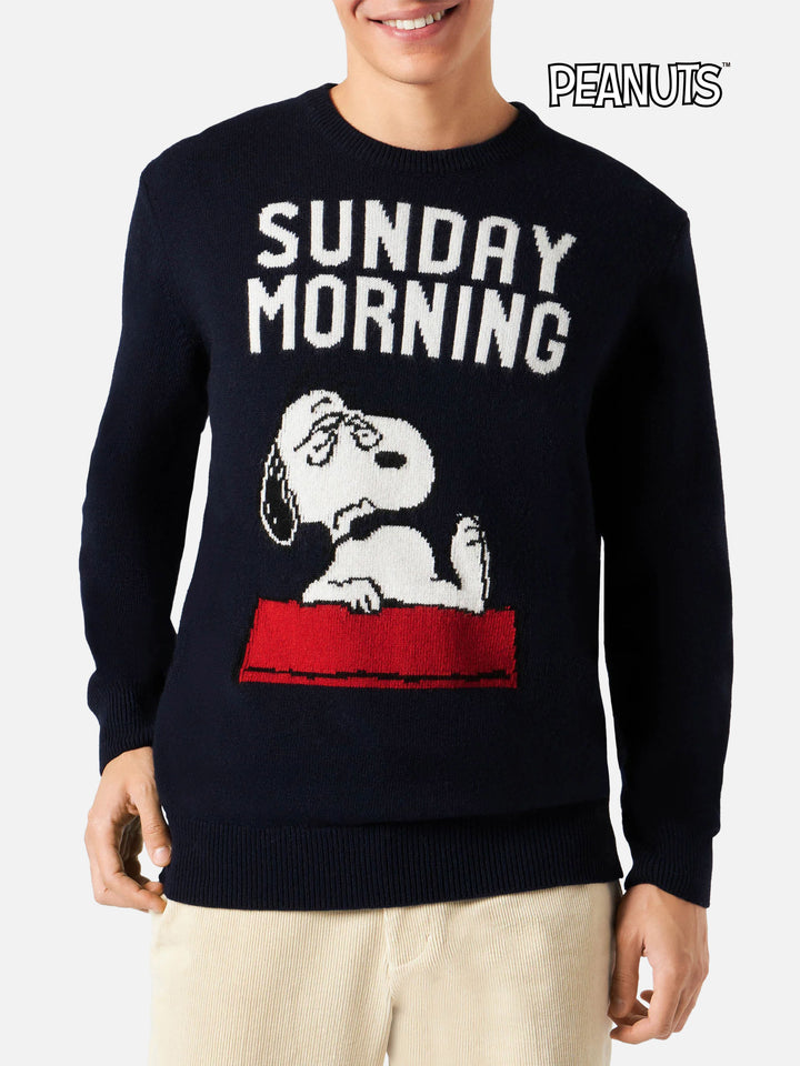 Herrenpullover mit Snoopy Sunday Morning-Aufdruck | SNOOPY – PEANUTS™ SONDEREDITION