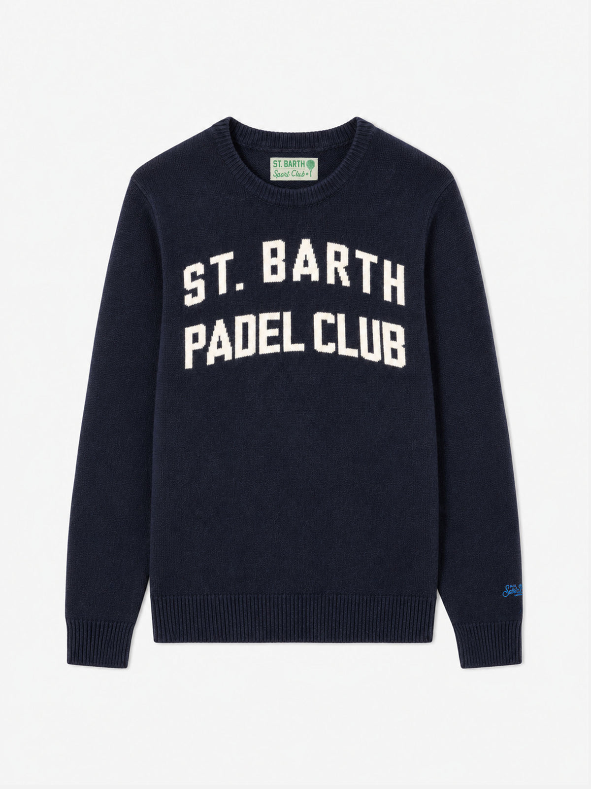 Rundhalspullover Heron mit St. Barth Padel Club-Jacquard 