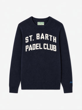 Rundhalspullover Heron mit St. Barth Padel Club-Jacquard 