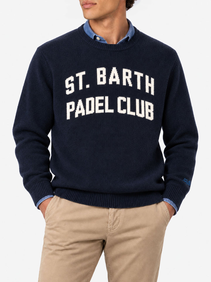 Pull ras-du-cou Heron avec jacquard St. Barth Padel Club 