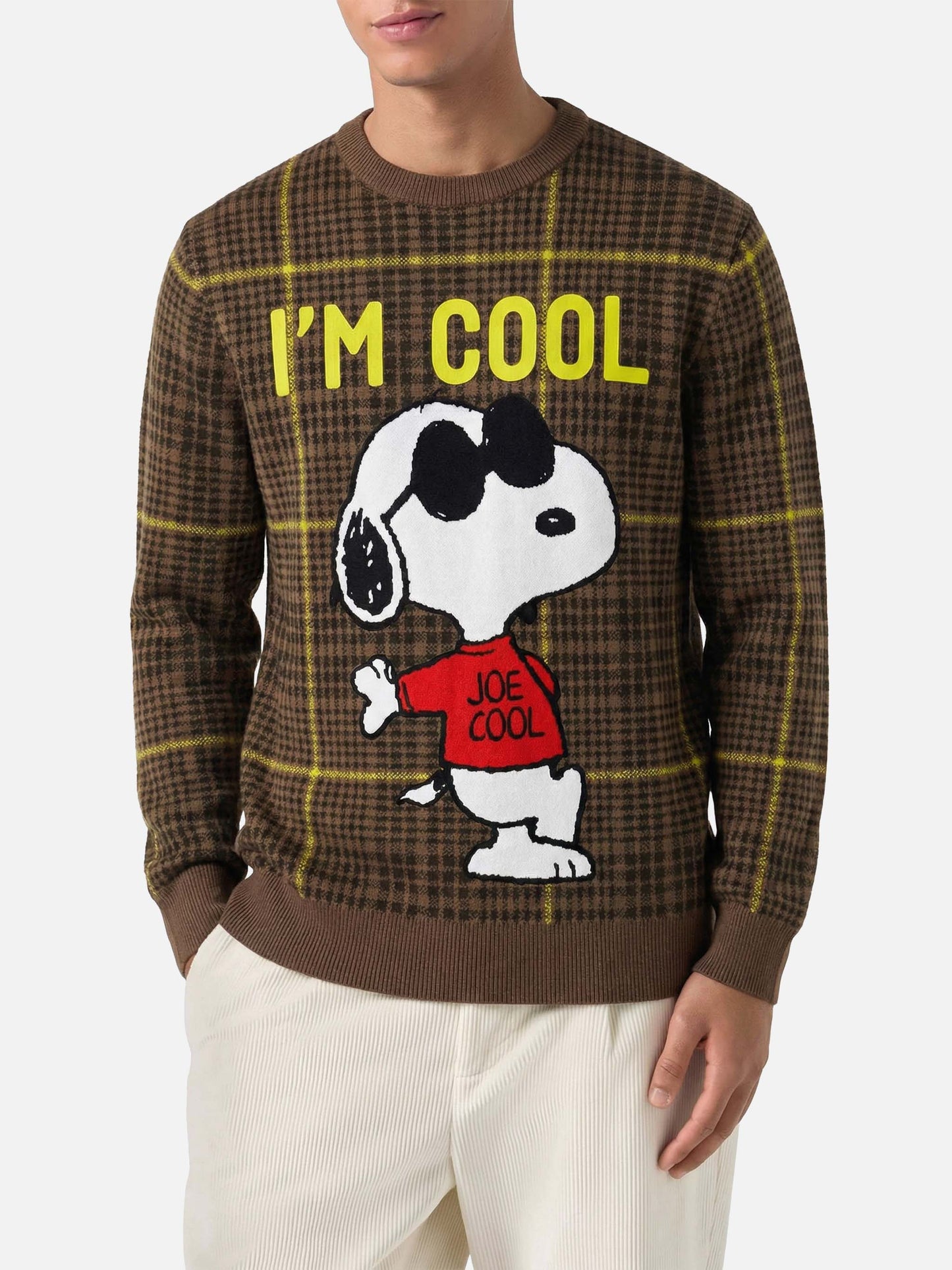 Maglione Heron P jacquard Snoopy Principe di Galles | SNOOPY – EDIZIONE SPECIALE PEANUTS™