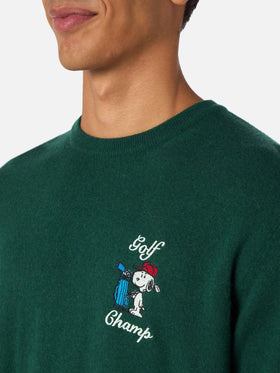 Crewneck sweater Heron with Snoopy golf champ embroidery | SNOOPY PEANUTS SPECIAL EDITION