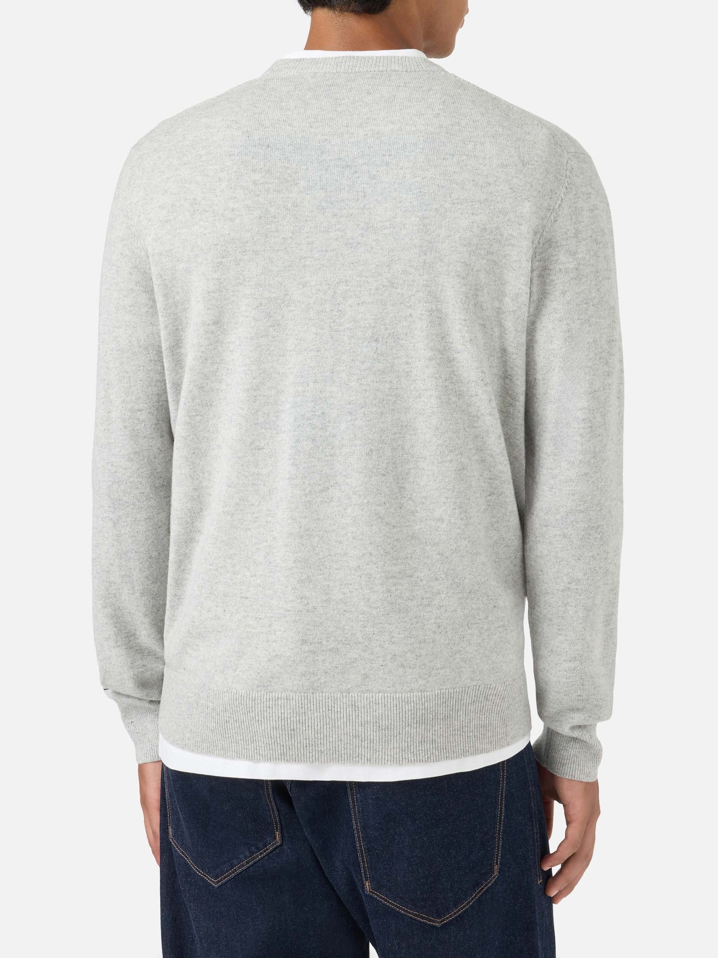 Crewneck sweater Heron with I saved a Panda 4x4 embroidery | FIAT PANDA SPECIAL EDITION