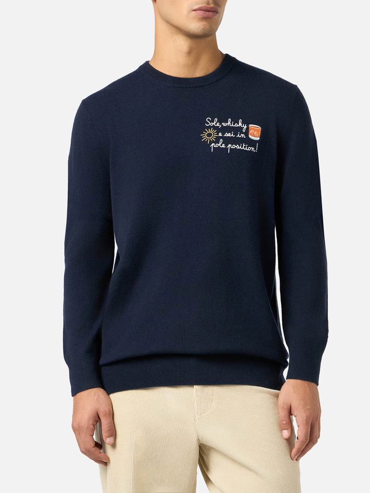 Herrenpullover Heron Light mit Sohle, Whisky... Stickerei | VACANZE DI NATALE SPECIAL EDITION