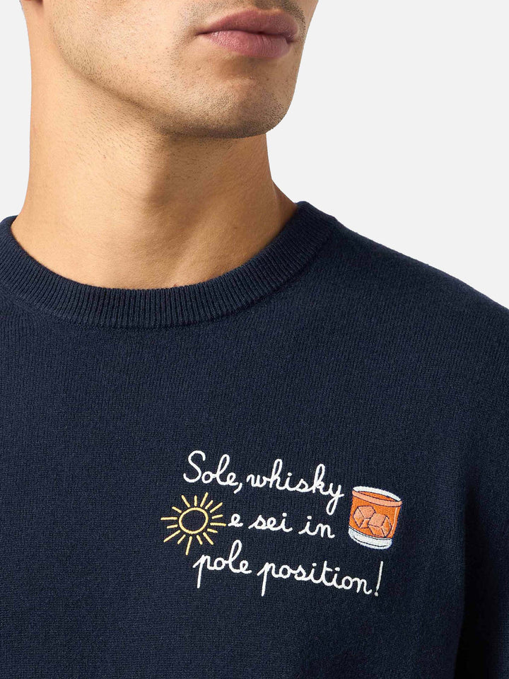 Herrenpullover Heron Light mit Sohle, Whisky... Stickerei | VACANZE DI NATALE SPECIAL EDITION