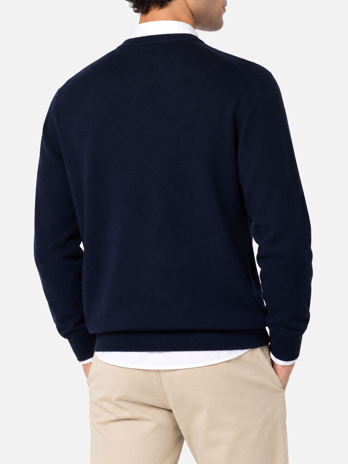 Maglione Heron Light blu navy con ricamo Gin tonic champ