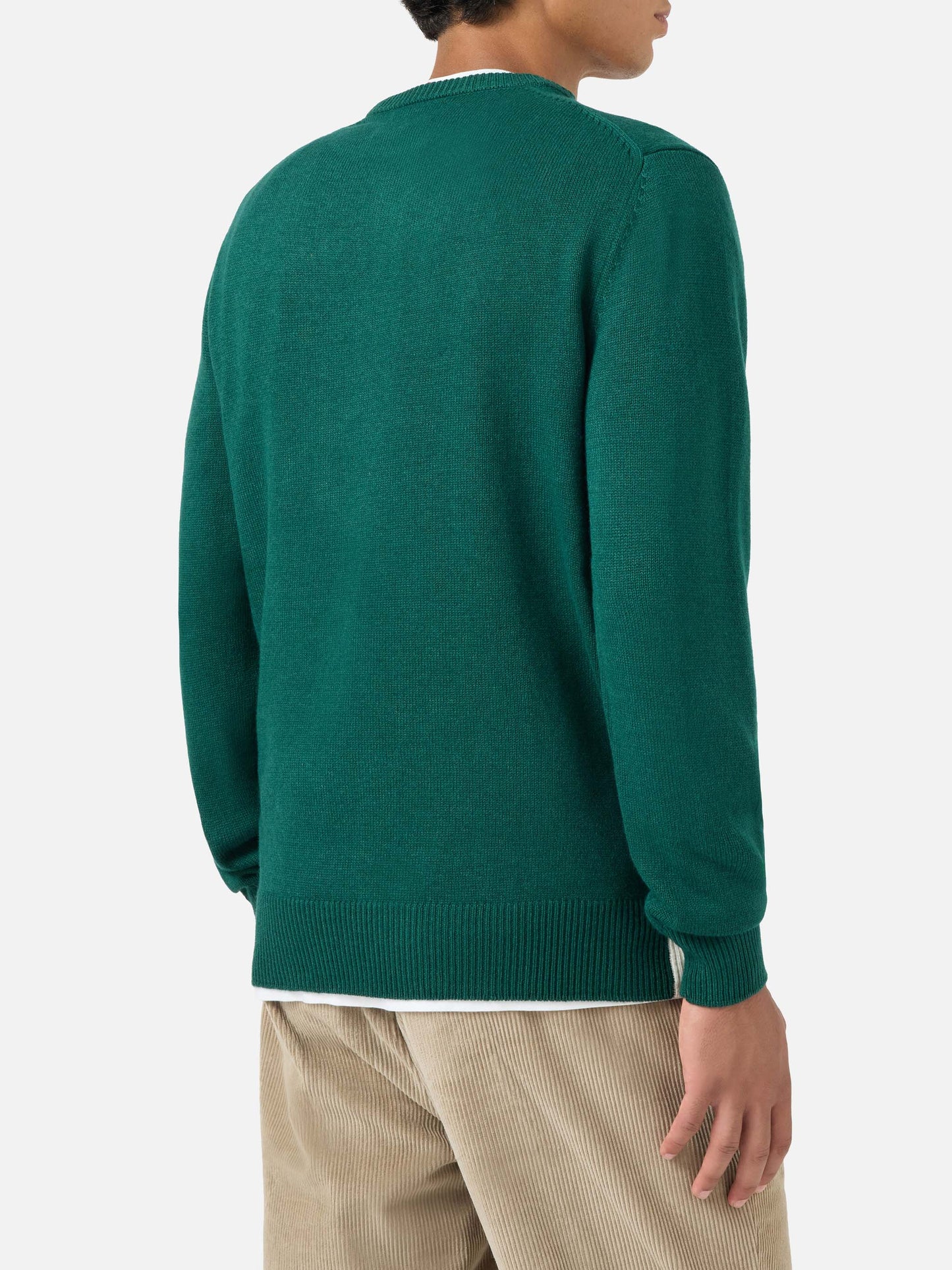 Pull ras-du-cou Heron avec jacquard carte postale Courchevel 