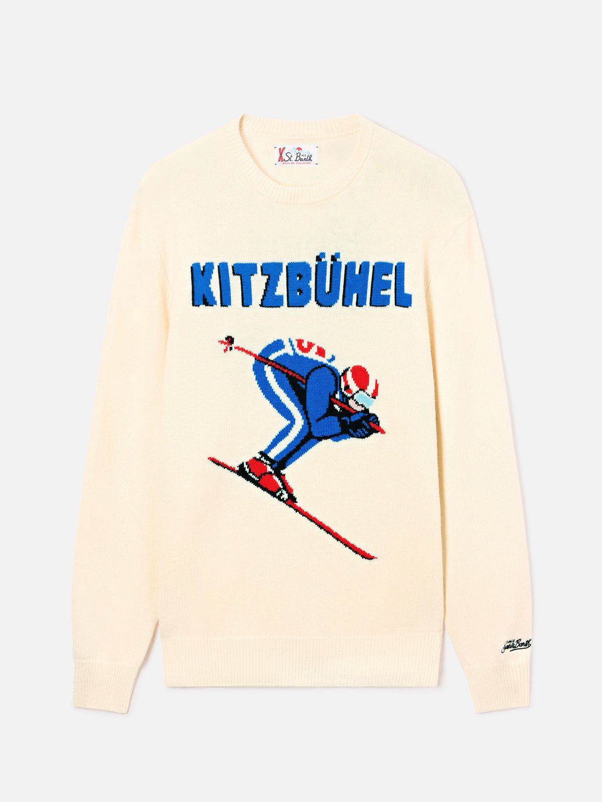 Grey Heron Rundhals-Strickpullover mit Kitzbühel-Intarsie 
