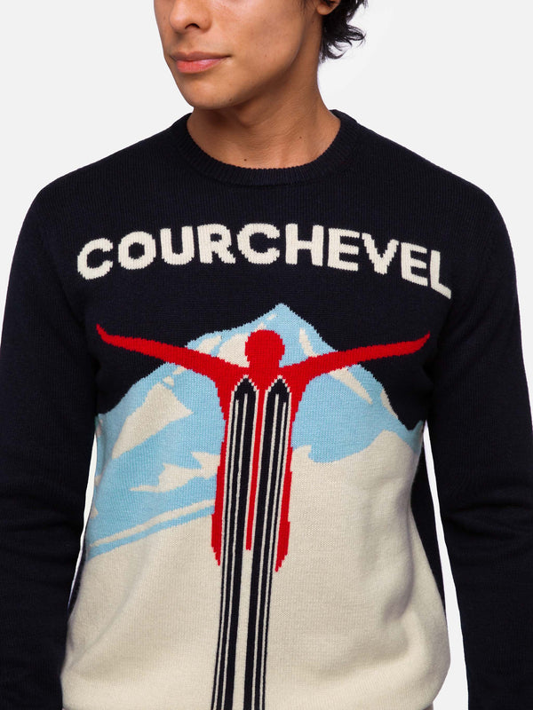 Maglione Heron con cartolina Courchevel jacquard