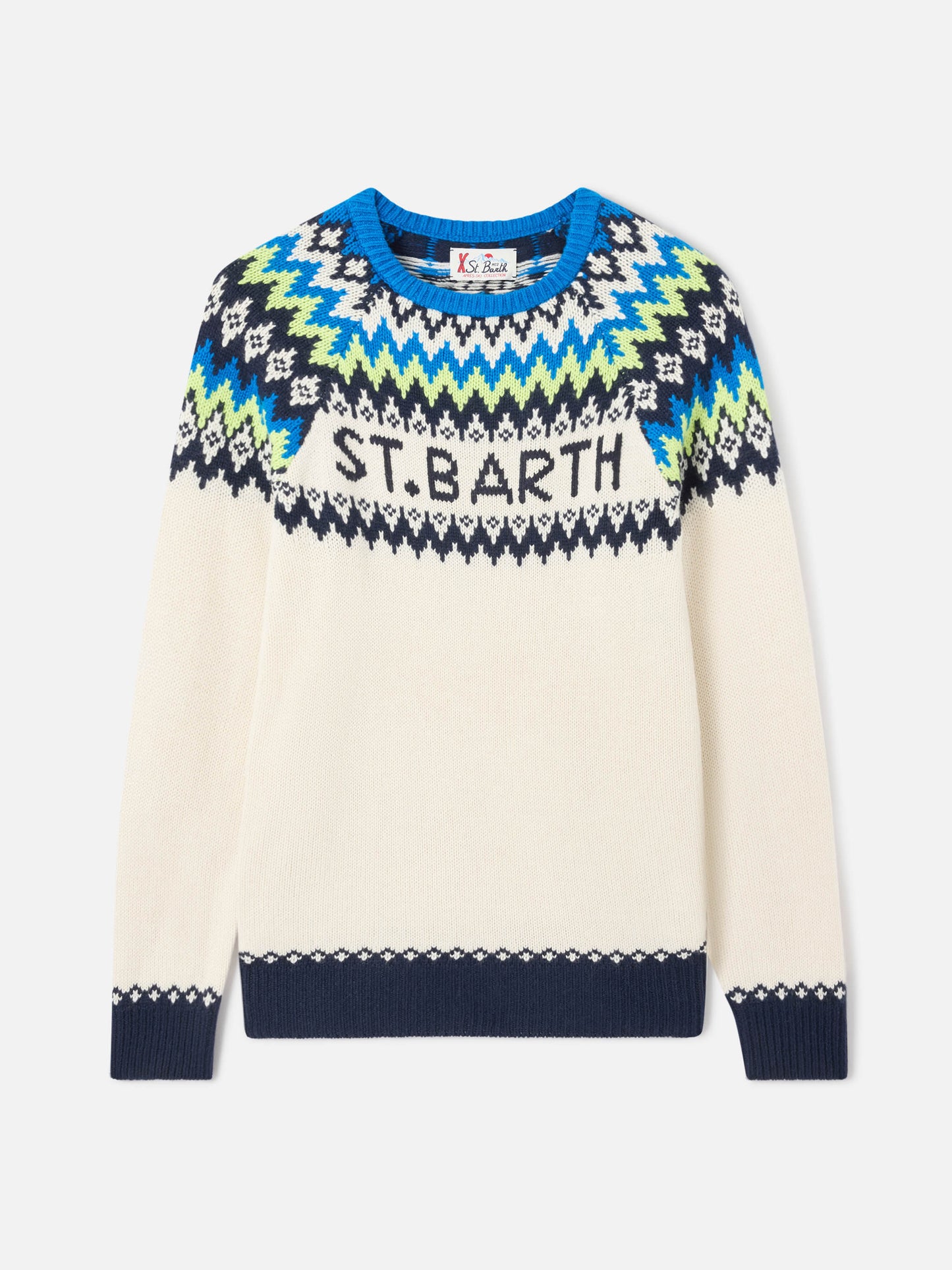 Maglione girocollo Heron con jacquard fair-isle