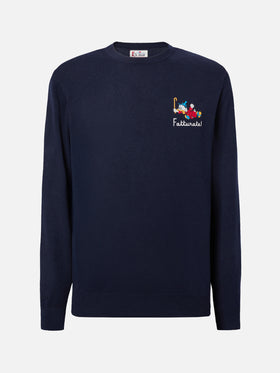 Maglione a girocollo Heron Light con ricamo zio Paperone |DISNEY SPECIAL EDITION