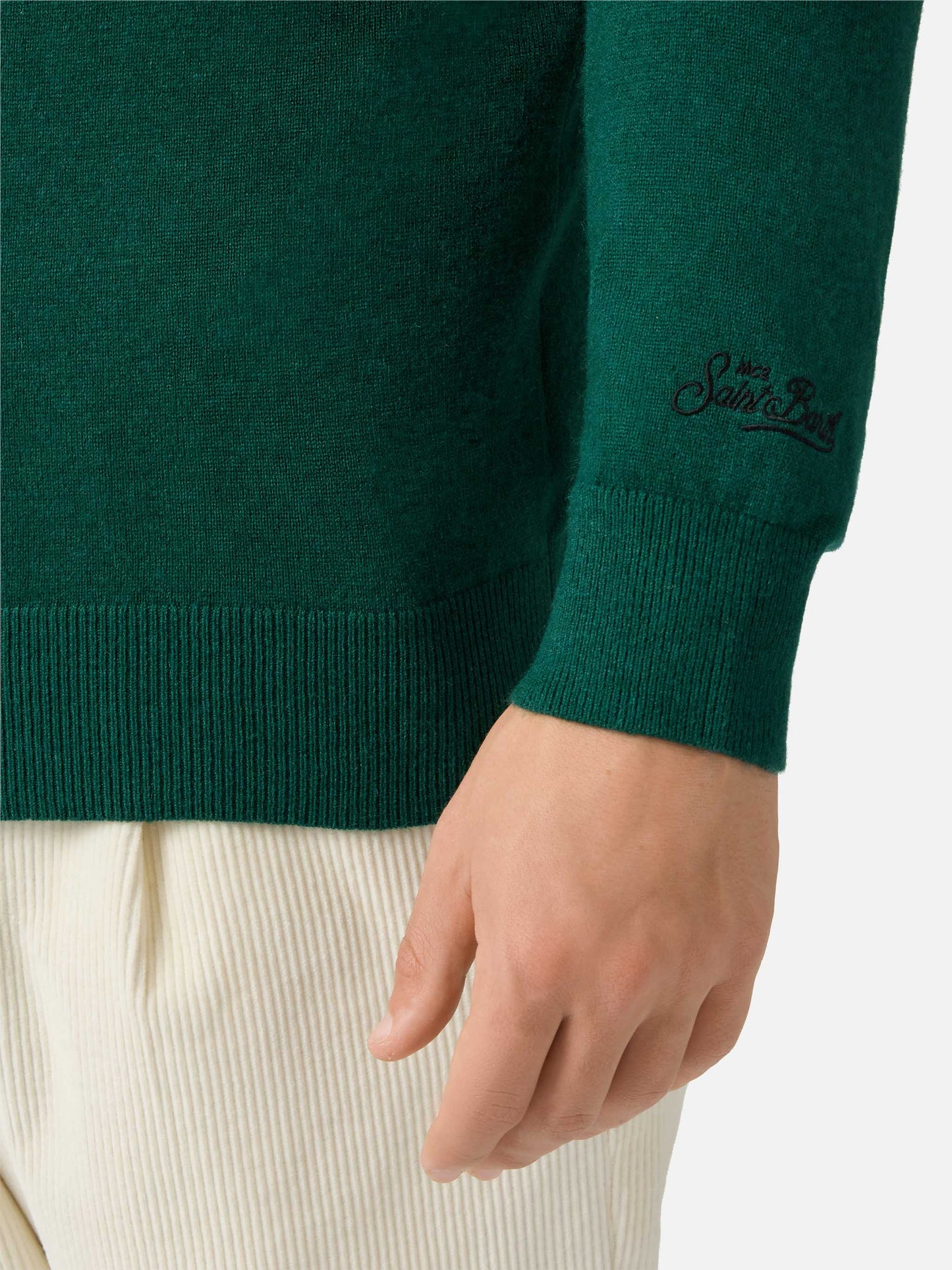 Crewneck sweater Heron Light with Busy from day to night embroidery