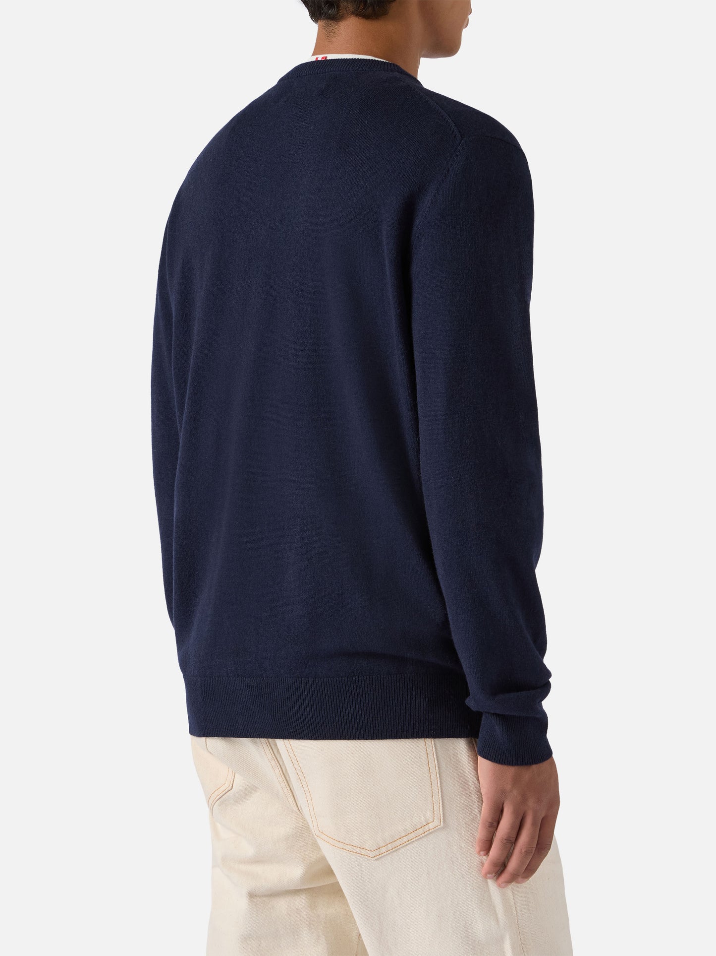 Rundhalspullover Heron Light mit „I hate electric“-Stickerei