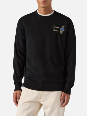 Maglione a girocollo Heron Light con ricamo Golden Power