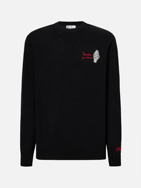 Maglione a girocollo Heron Light con ricamo Panda is rare