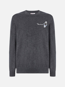 Crewneck sweater Heron Light with Bartman embroidery