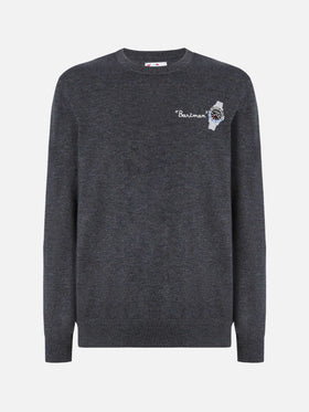 Maglione a girocollo Heron Light con ricamo Bartman