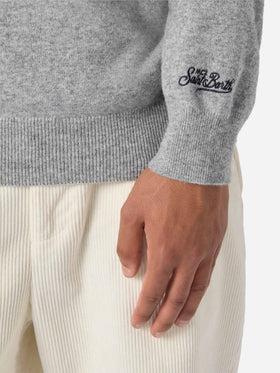 Maglione a girocollo Heron Light con ricamo E io pagooo | YUPPIES SPECIAL EDITION