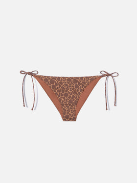 Virgo classic bikini bottoms with animal print