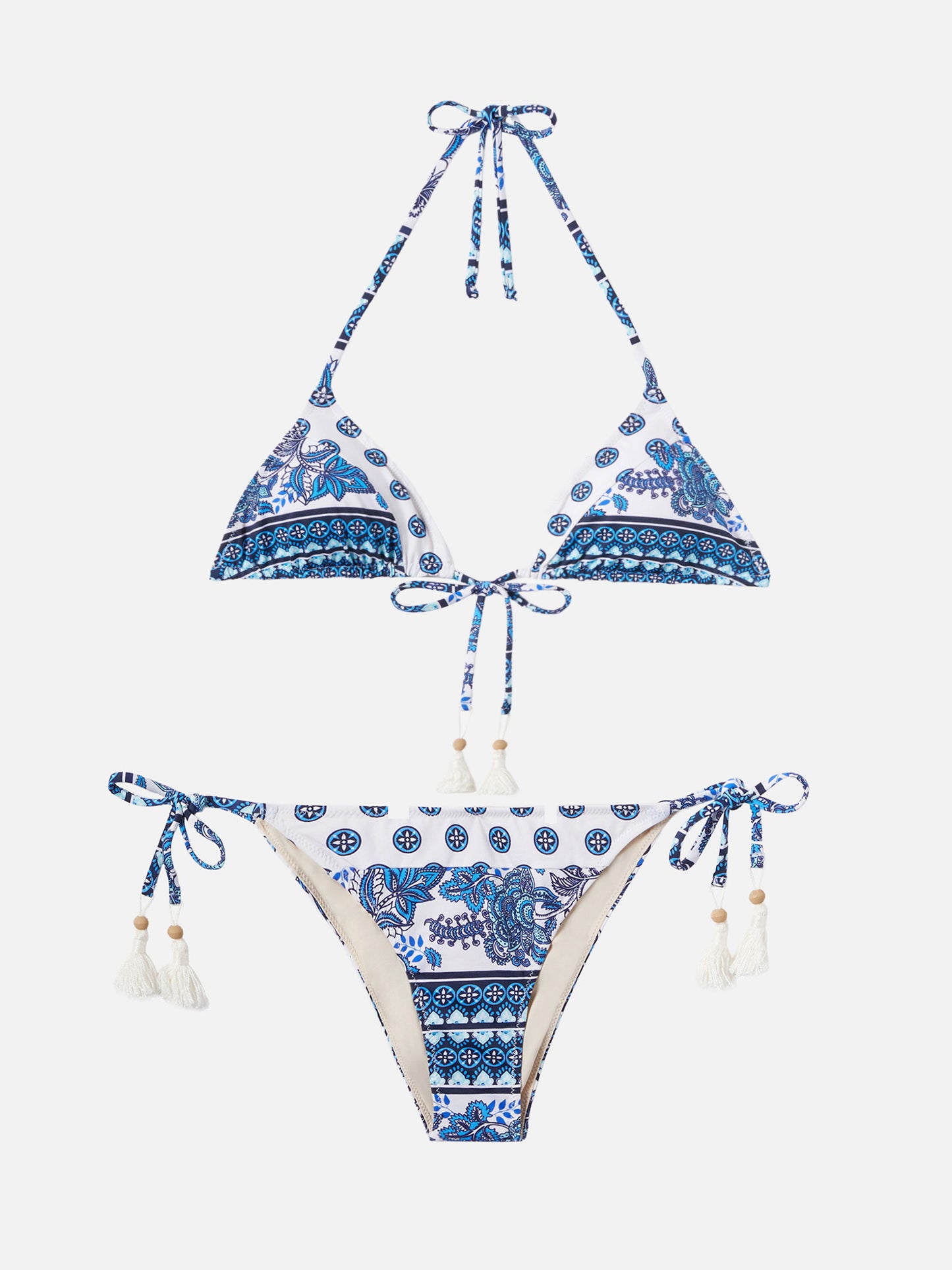 Himani triangle bikini with gipsy print