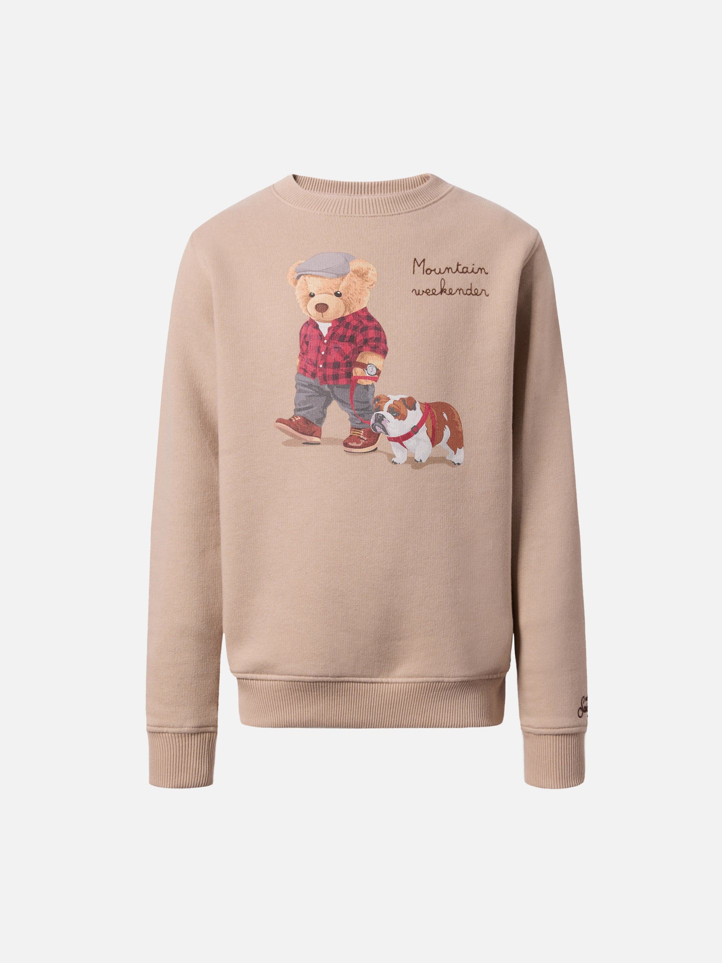 Hutton crewneck sweatshirt with bear print