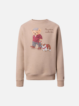 Hutton crewneck sweatshirt with bear print