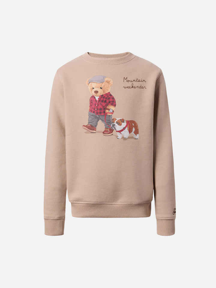 Hutton crewneck sweatshirt with bear print