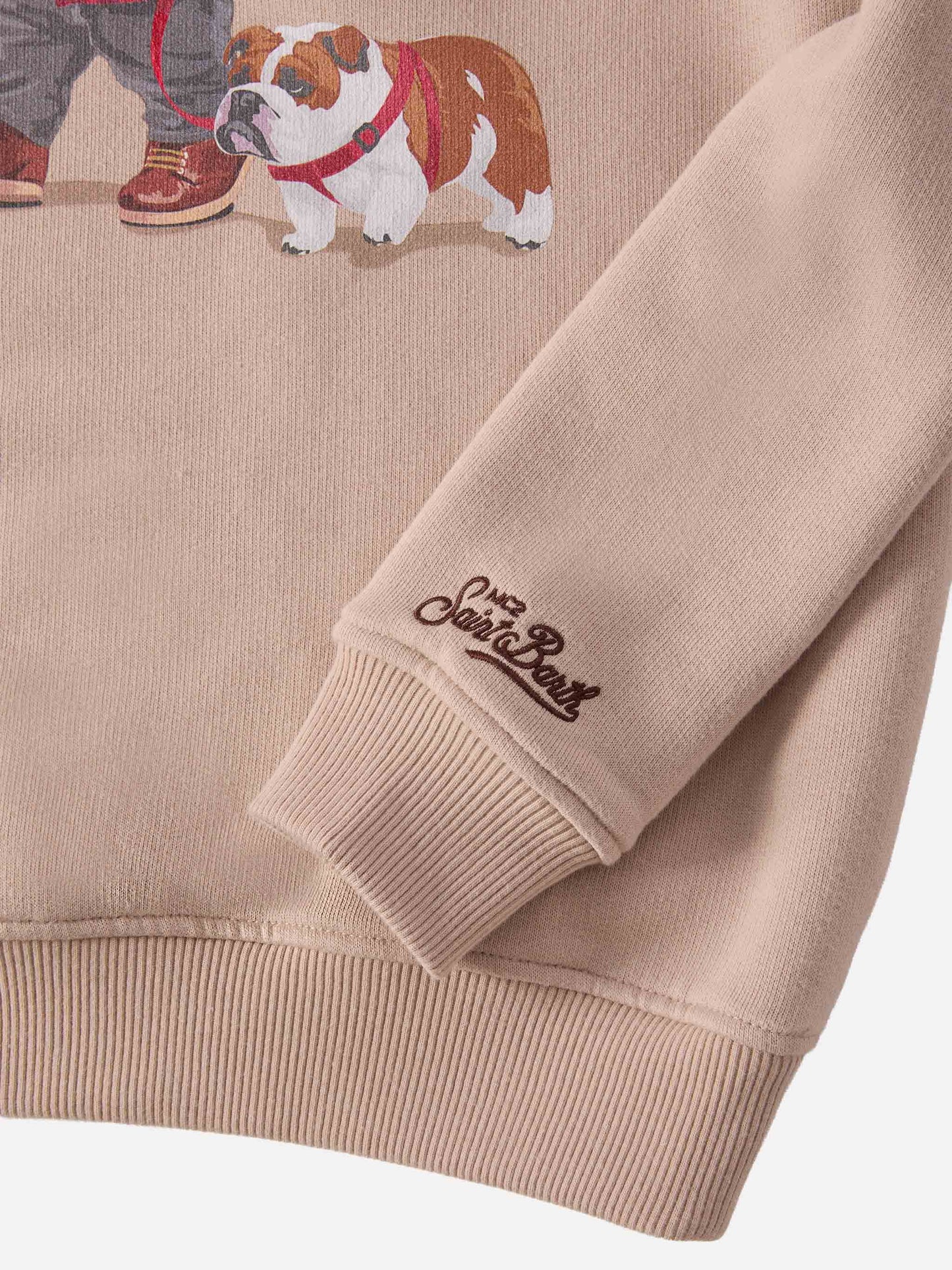 Hutton crewneck sweatshirt with bear print