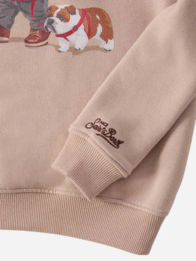 Hutton crewneck sweatshirt with bear print