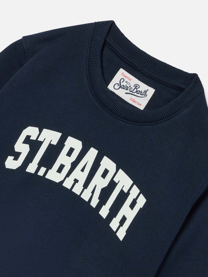 Navy blue Hutton Sweatshirt aus Baumwollmischung mit St. Barth-Print 