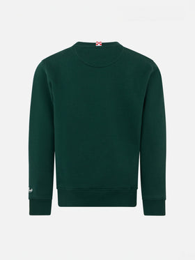 Grünes Jungen-Sweatshirt mit Rundhalsausschnitt und Snoopy-Aufdruck | SNOOPY PEANUTS™ SONDEREDITION