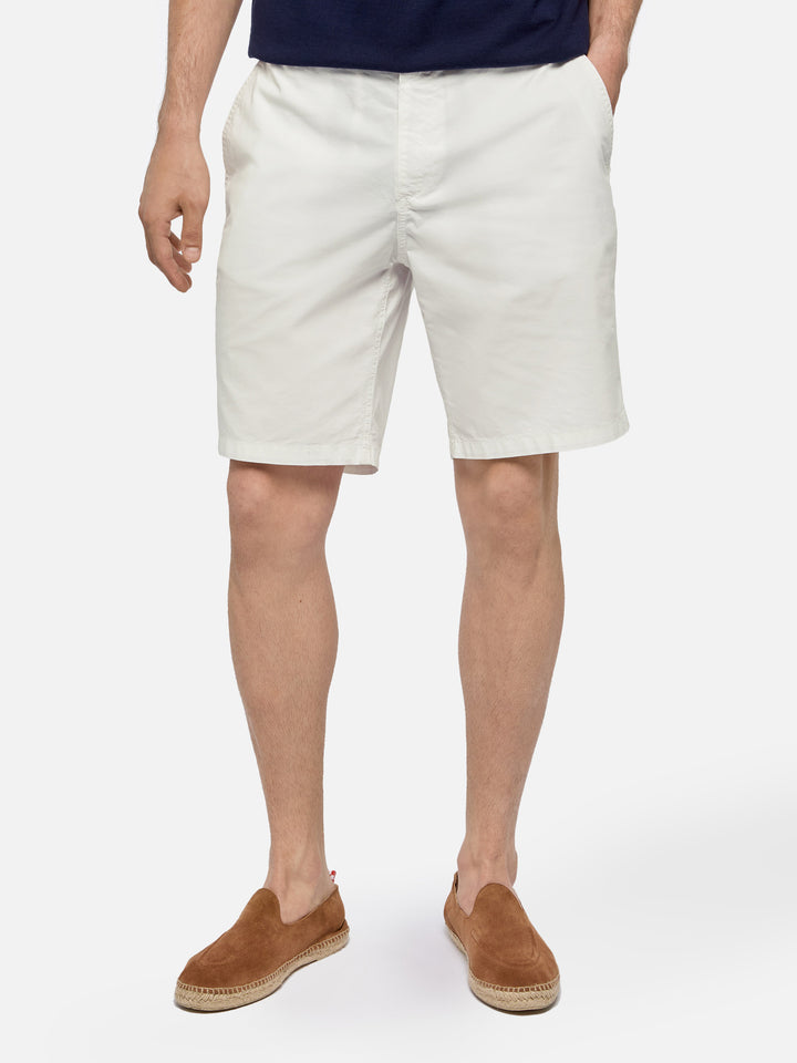 Weiße Bermudashorts aus Baumwolle Ischia