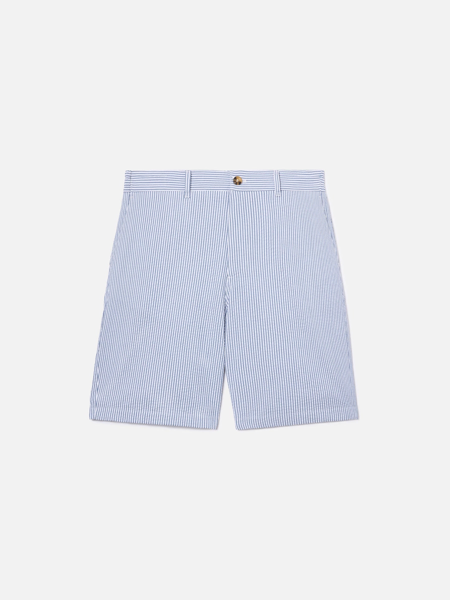 Bermudas Ischia azul marino en seersucker a rayas 