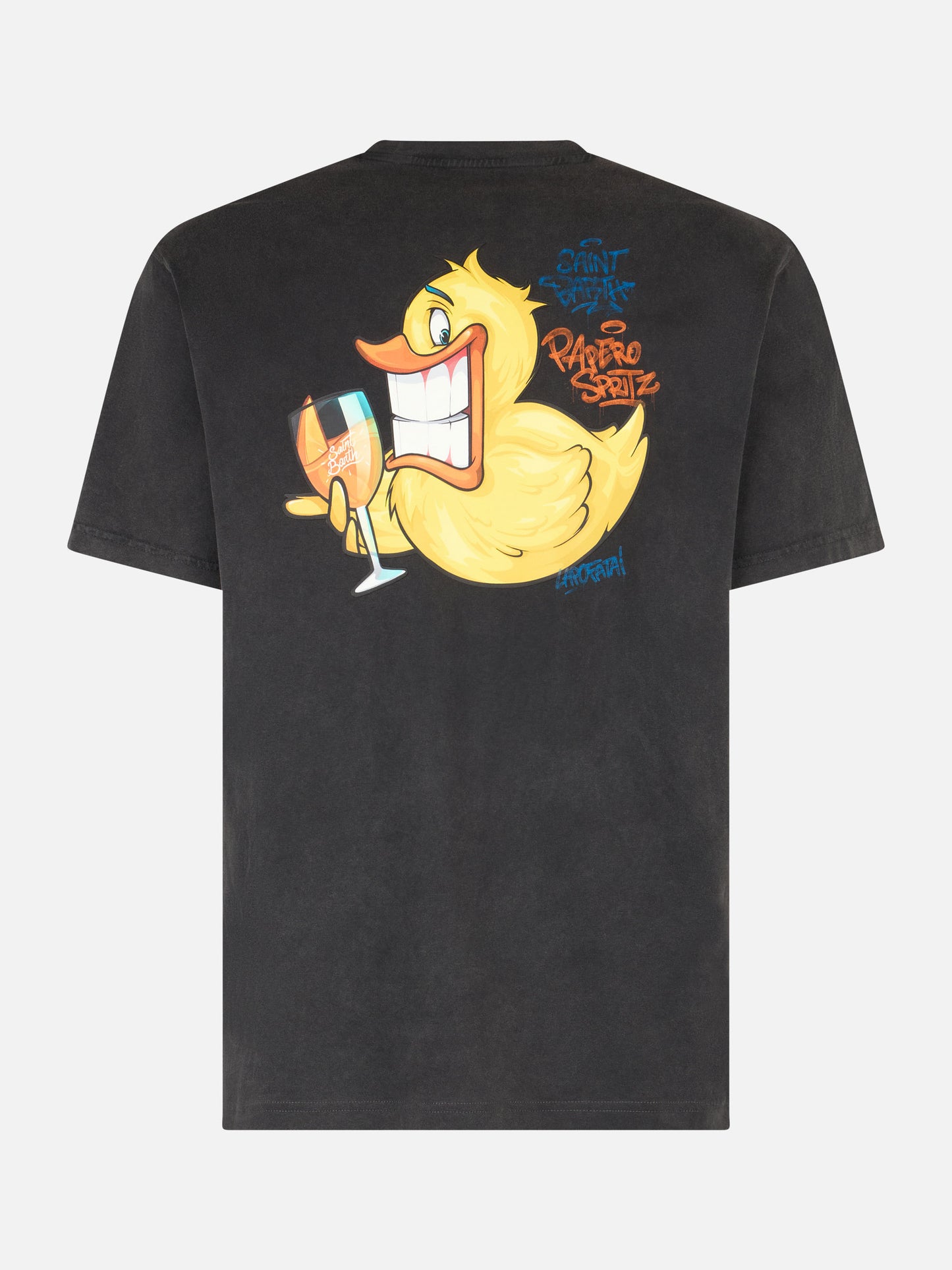 Herren Vintage-Baumwoll-T-Shirt Jack mit Ducky Cryptopuppets-Aufdruck | CRYPTOPUPPET-SONDERAUSGABE