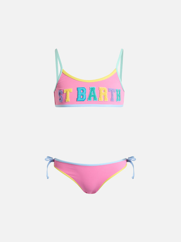 Girl bralette bikini Jaiden with St. Barth Barth terry patch