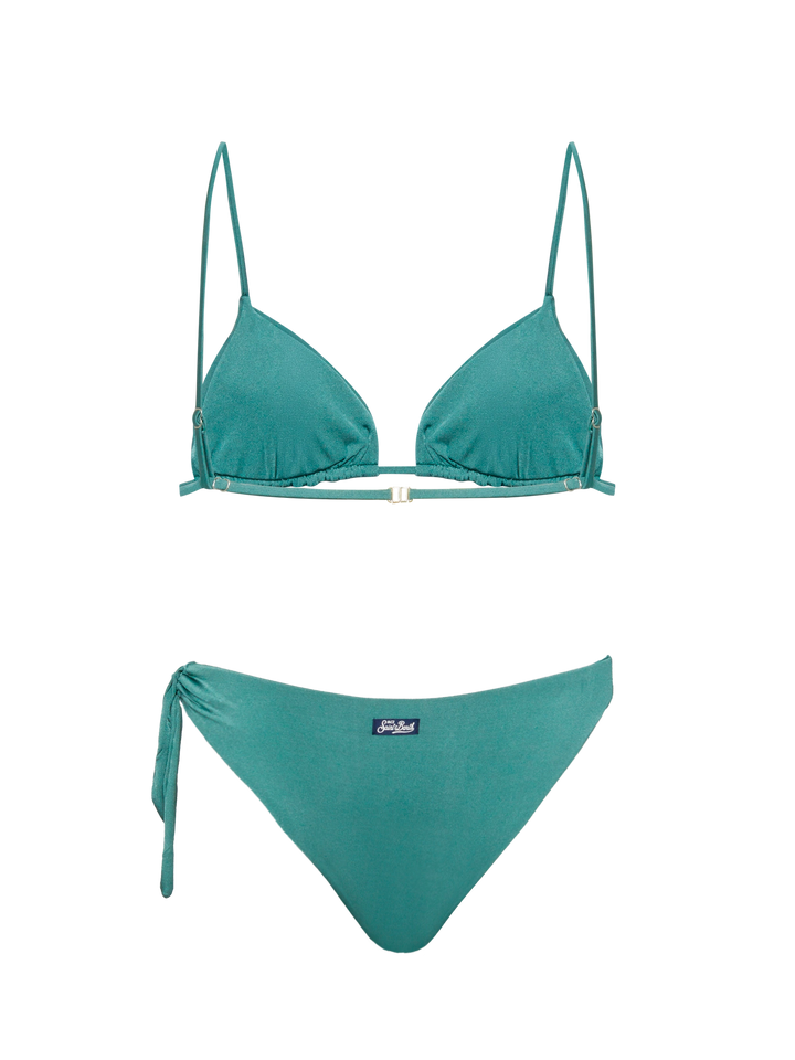 Sage green triangle bikini Janet Loren