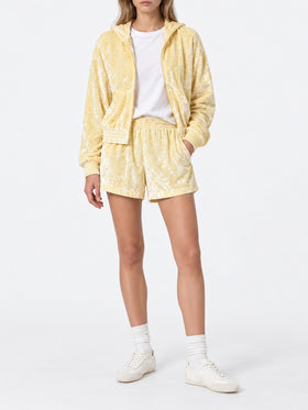 Short Cate pull up in ciniglia giallo chiaro