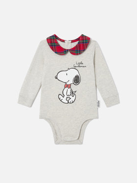 Body Jacques en algodón orgánico color crema con estampado de Snoopy | Special edition 
