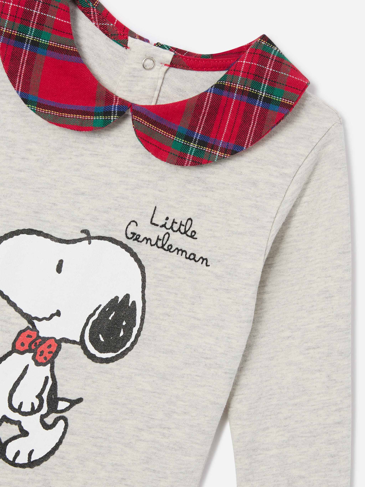 Body Jacques en algodón orgánico color crema con estampado de Snoopy | Special edition 