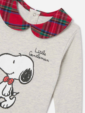 Body Jacques en algodón orgánico color crema con estampado de Snoopy | Special edition 