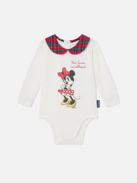 Body Jacques aus Bio-Baumwolle in Creme mit Minnie-Mouse-Print | Special edition 