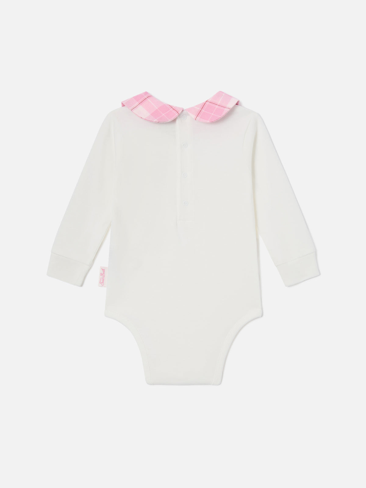 White Jacques organic cotton body with Tutta La Mamma embroidery