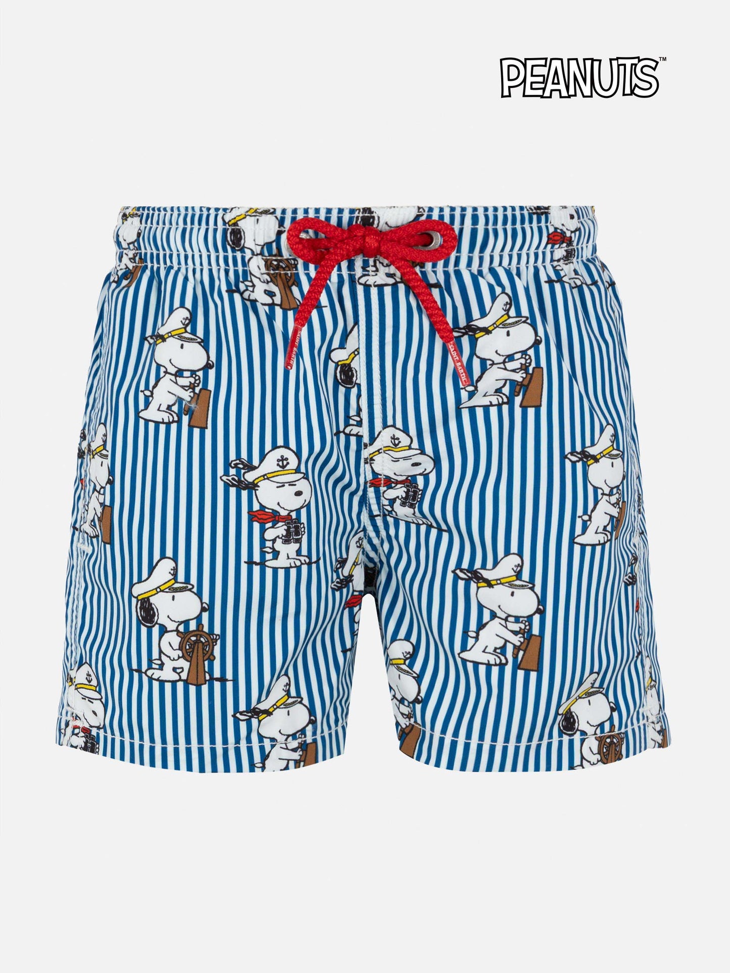 Jean mid-length swim shorts with Snoopy print | SNOOPY PEANUTS® SPECIAL EDITION