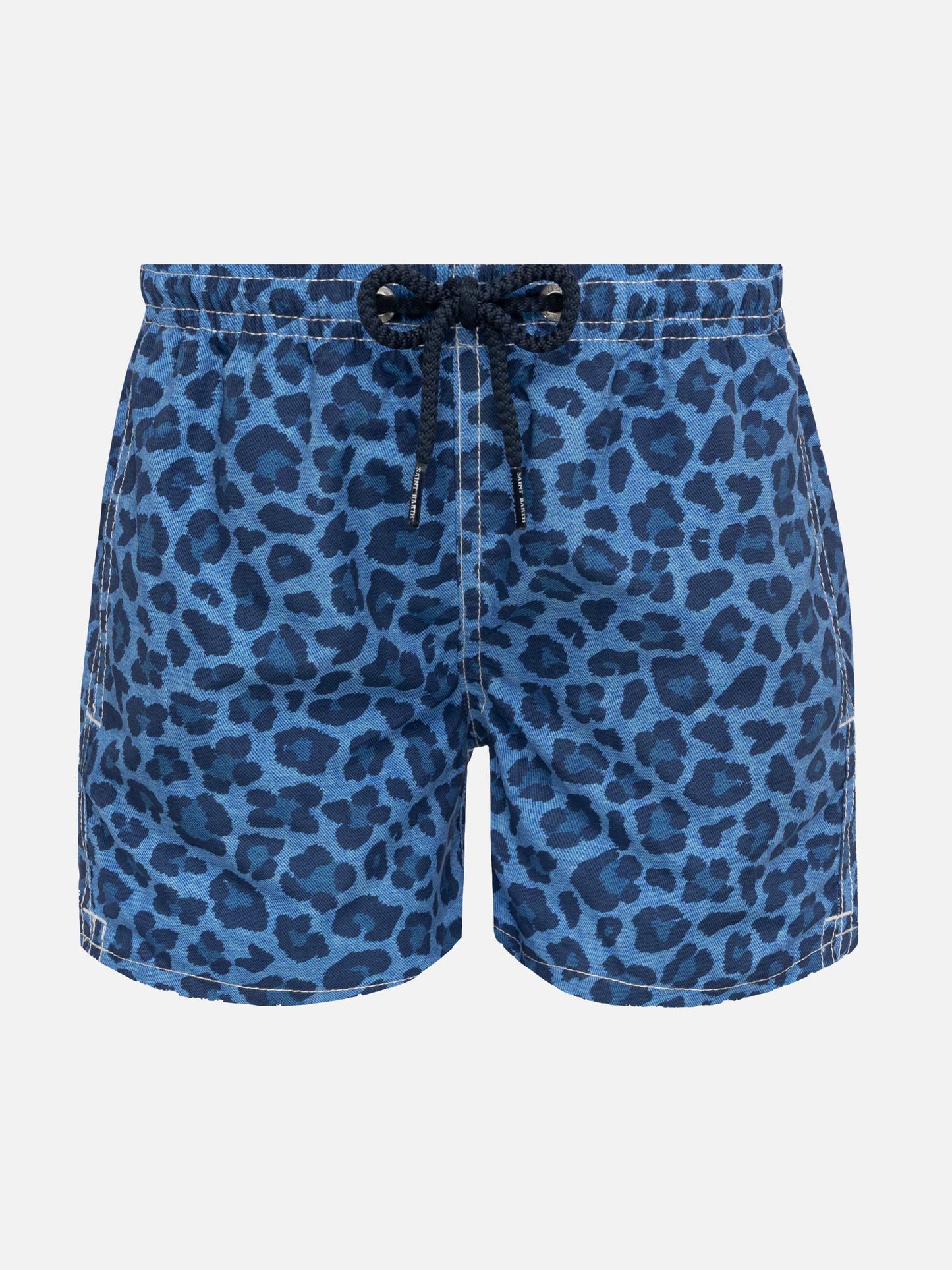 Jean mid-length swim shorts with animalier print - MC2 Saint Barth